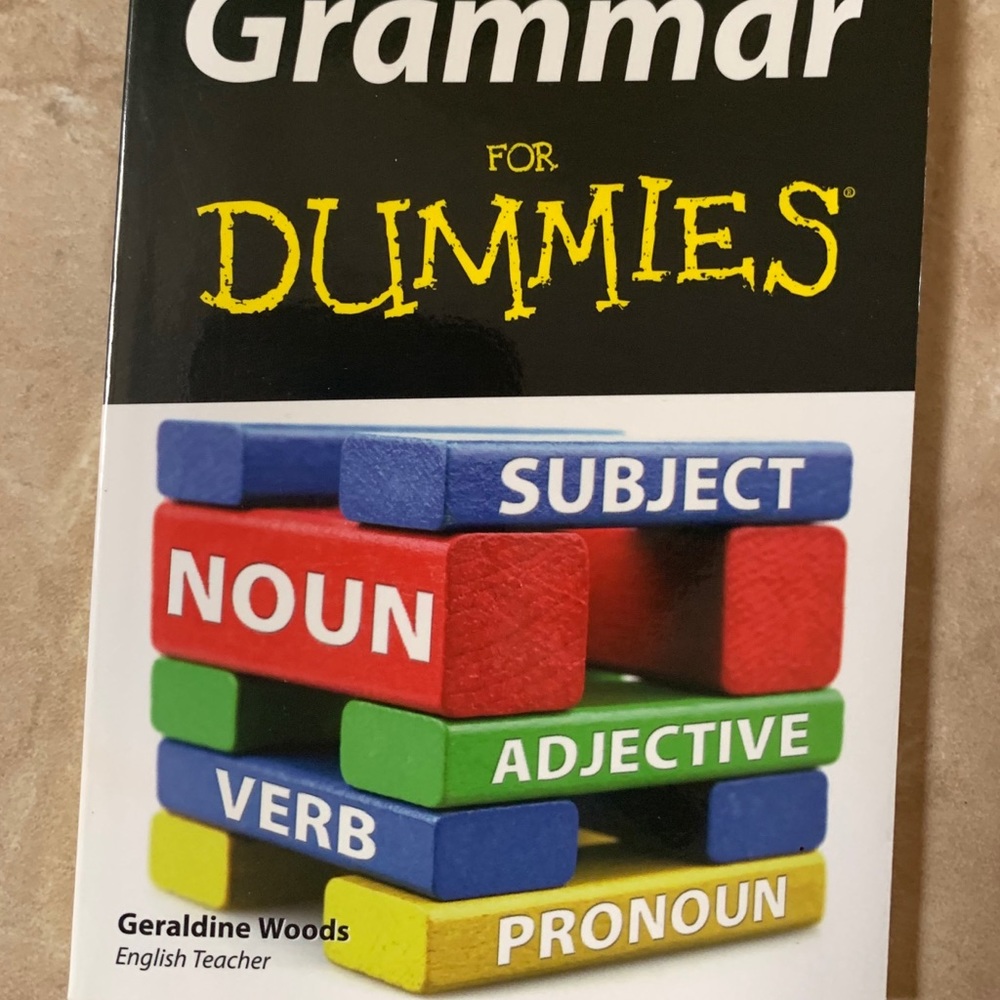 Books-Grammar for dummies, used 2 times.